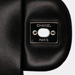 Chanel Black Jumbo Classic Lambskin Double Flap