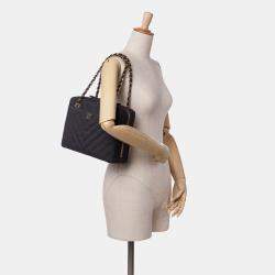 Chanel Grey CC Chevron Jersey Camera Bag