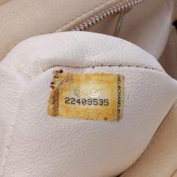 Chanel Brown/White Small Tweed and Resin Zipped Shopping Bag