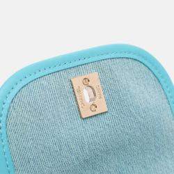 Chanel Blue Mini CC Quilted Denim Crossbody