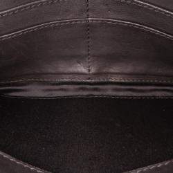 Chanel Black Quilted Patent East West Wallet On Chain