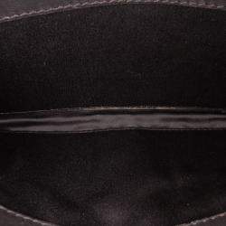Chanel Black Quilted Patent East West Wallet On Chain