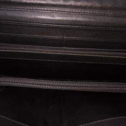Chanel Black Quilted Patent East West Wallet On Chain