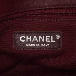 Chanel Red/White CC Canvas Stripe Flap