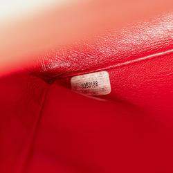 Chanel Red Jumbo XL Vertical Quilt Lambskin Single Flap