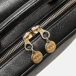 Chanel Black CC Caviar Vanity Case