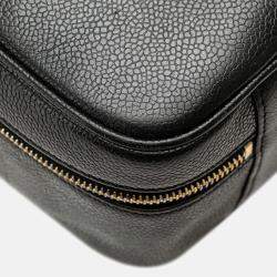 Chanel Black CC Caviar Vanity Case