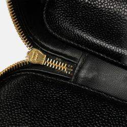 Chanel Black CC Caviar Vanity Case