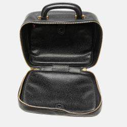 Chanel Black CC Caviar Vanity Case