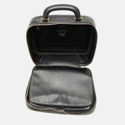 Chanel Black CC Caviar Vanity Case