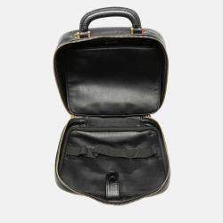 Chanel Black CC Caviar Vanity Case