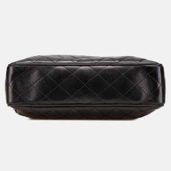 Chanel Black Quilted Lambskin CC Charm Tote