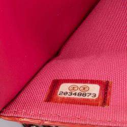 Chanel Red Classic Patent Wallet On Chain