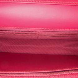 Chanel Red Classic Patent Wallet On Chain