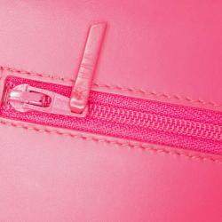 Chanel Red Classic Patent Wallet On Chain