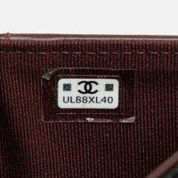 Chanel Black CC Quilted Caviar Trifold Flap Wallet