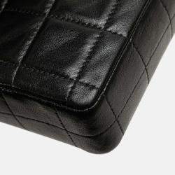 Chanel Black Chocolate Bar Lambskin East West Flap