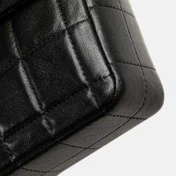 Chanel Black Chocolate Bar Lambskin East West Flap
