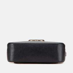 Chanel Black Goatskin and Quilted Calfskin Coco Curve Vanity Case