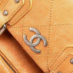Chanel Brown Small CC Quilted Caviar Outdoor Ligne Doctor Bag
