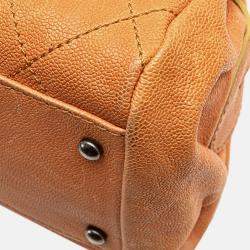 Chanel Brown Small CC Quilted Caviar Outdoor Ligne Doctor Bag