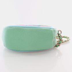 Chanel Multicolor Caviar Round Filigree Clutch With Chain