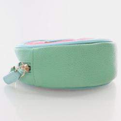 Chanel Multicolor Caviar Round Filigree Clutch With Chain