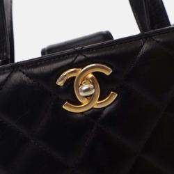 Chanel Black Calfskin Tote Bag