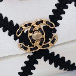 Chanel Medium Multicolor Calfskin Crochet 19 Flap Bag