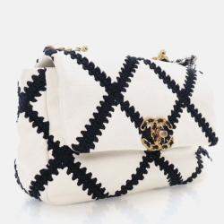 Chanel Medium Multicolor Calfskin Crochet 19 Flap Bag