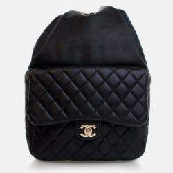 Chanel Small Black Lambskin In Seoul Backpack