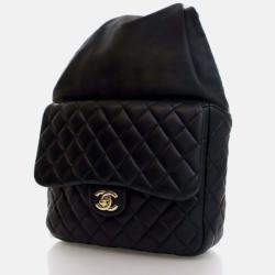 Chanel Small Black Lambskin In Seoul Backpack