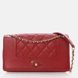 Chanel Medium Red Calfskin Mademoiselle Flap Bag