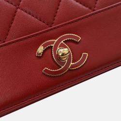 Chanel Medium Red Calfskin Mademoiselle Flap Bag