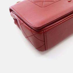 Chanel Medium Red Calfskin Mademoiselle Flap Bag