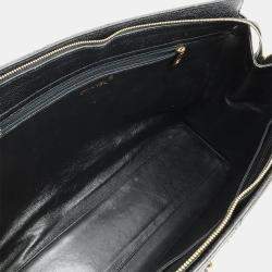 Chanel Quilted Classic Black Leather Chain Tote Bag