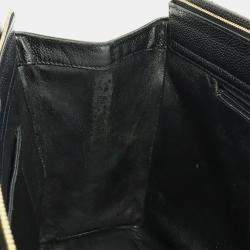 Chanel Quilted Classic Black Leather Chain Tote Bag