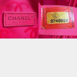 Pre Owned Chanel Ligne Cambon Flat Black & White Leather Tote Bag