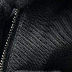 Pre Owned Chanel Black Lambskin Quilted Waist Belt Bag 