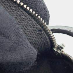 Pre Owned Chanel Black Lambskin Quilted Waist Belt Bag 