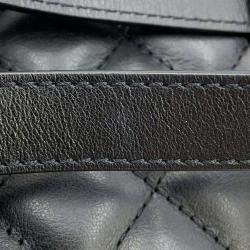 Pre Owned Chanel Black Lambskin Quilted Waist Belt Bag 
