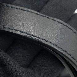 Pre Owned Chanel Black Lambskin Quilted Waist Belt Bag 