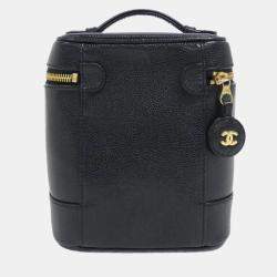 Pre Owned Chanel CC Timeless Caviar Leather Vanity Case