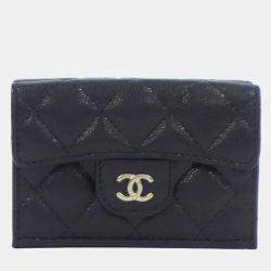 Chanel Timeless Classic Black Leather Wallet