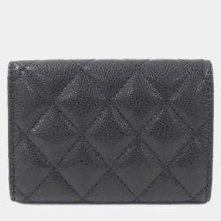 Chanel Timeless Classic Black Leather Wallet