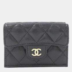 Chanel Timeless Classic Black Leather Wallet