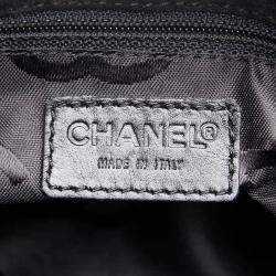 Chanel Diamond Stitch Black Suede Messenger Bag
