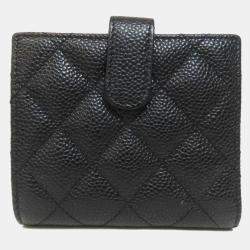 Chanel Matelasse Coco Mark Grained Calfskin Bi-Fold Wallet 