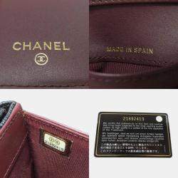 Chanel Matelasse Coco Mark Grained Calfskin Bi-Fold Wallet 