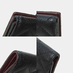 Chanel Matelasse Coco Mark Grained Calfskin Bi-Fold Wallet 